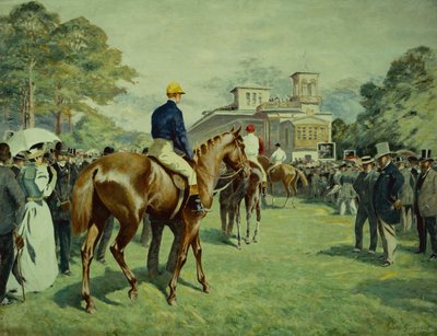 Parádé a postához (olaj, vászon) alkotó: Gaston Guignard