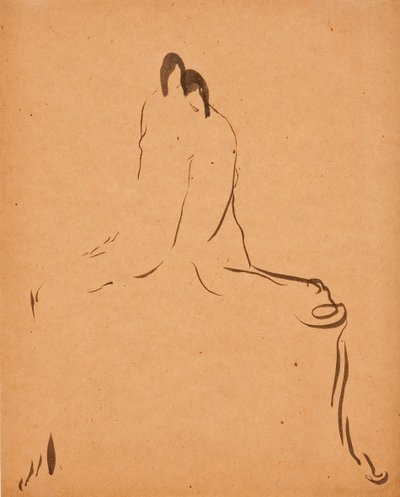 Két ábra, c. 1908. alkotó: Gaston Lachaise