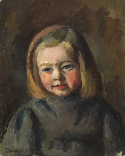 Egy fiatal lány feje, 1919 alkotó: Gaston Thiesson