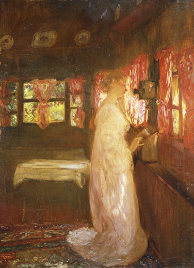 A telefonhívás, alkotó: Gaston de Latouche