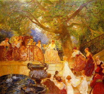 A királyi hercegnő látogatása, alkotó: Gaston de Latouche