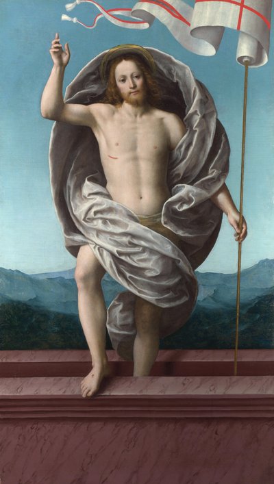 Krisztus feltámad a sírból, 1540 körül alkotó: Gaudenzio Ferrari