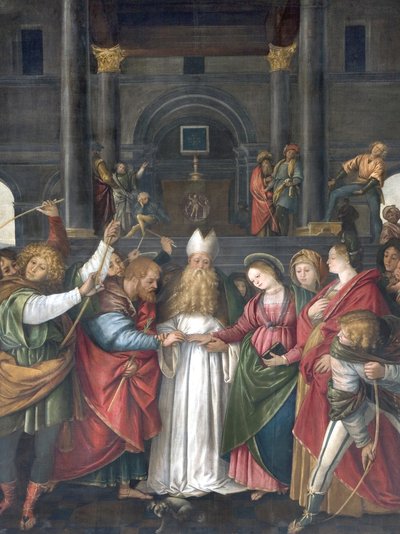 Szűzanya házassága, 1525 körül alkotó: Gaudenzio Ferrari