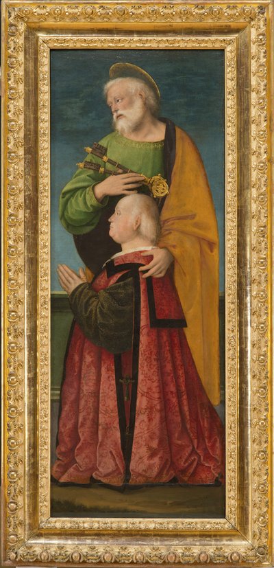 Szent Péter és egy adományozó, 1517-18 alkotó: Gaudenzio Ferrari