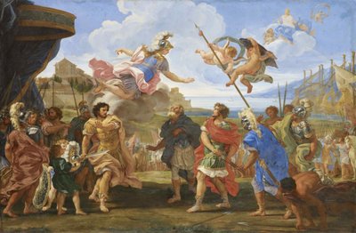 Agamemnon és Akhilleusz veszekedése kb. 1695. alkotó: Gaulli