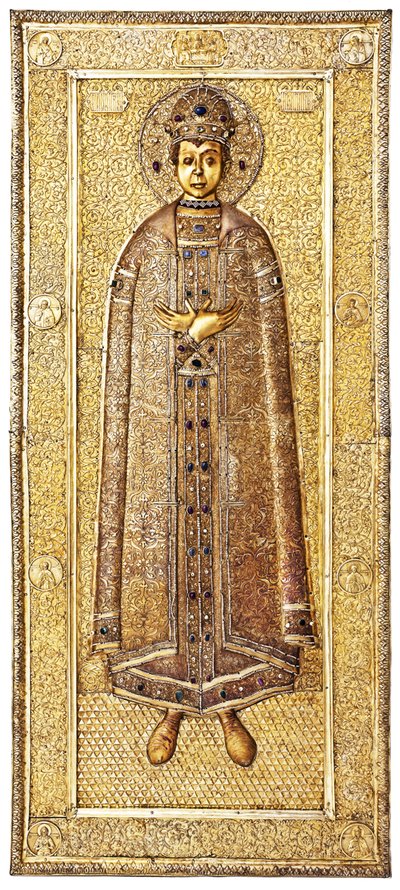 Tsarevics Dmitrij ereklyetartója, 1628–1630 alkotó: Gavrila, Ovdokimov