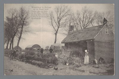 Árvíz Zeelandban 1906. március 12-én alkotó: Gebroeders van Straaten