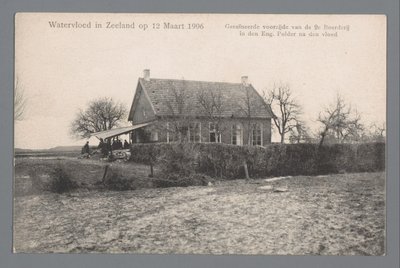 Árvíz Zeelandban 1906. március 12-én alkotó: Gebroeders van Straaten
