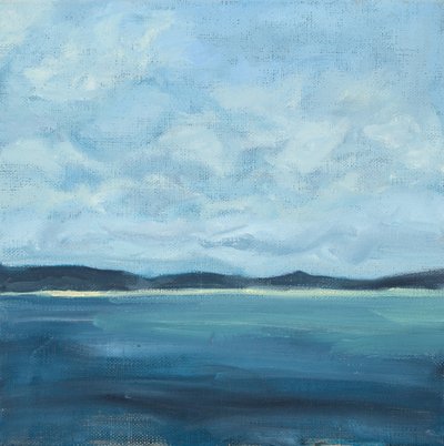Tengeri táj, 2016 (olaj, vászon) alkotó: Genevieve French