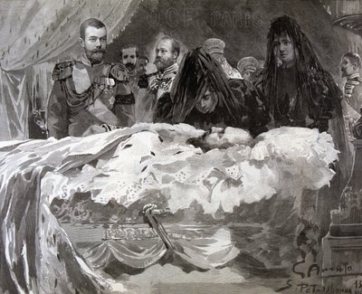 Sándor cár halála, 1894. nov. alkotó: Gennaro Amato