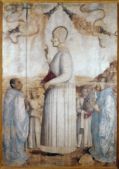 Lawrence Giustiniani vagy Lorenzo Giustiniani (tempera fán). alkotó: Gentile Bellini