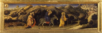 Repülés Egyiptomba (Predella of the Adoration of the Magi, Pala Strozzi) alkotó: Gentile da Fabriano