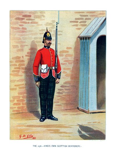 The 25th Kings Own Scottish Borderers, 1890. alkotó: Geoffrey Douglas Giles