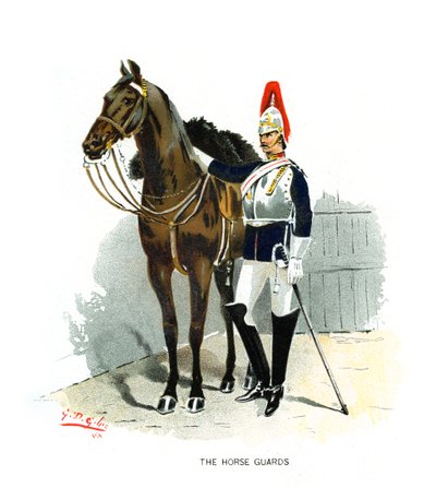 A lóőrök, 1890. alkotó: Geoffrey Douglas Giles