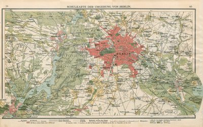 A Berlin környéki iskolai térkép alkotó: Geographische Anstalt von Velhagen und Klasing
