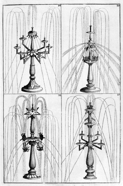 Díszítő szökőkút-terv, 1664 alkotó: Georg Andreas Bockler