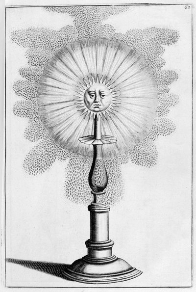 Napdísz szökőkút-terv, 1664 alkotó: Georg Andreas Bockler