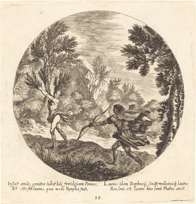 Daphne babérhoz fordul alkotó: Georg Andreas Wolfgang the Elder