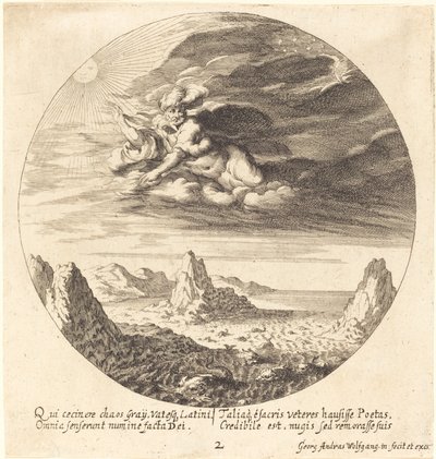 Isten rendet teremt a káoszból alkotó: Georg Andreas Wolfgang the Elder