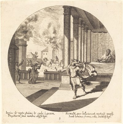 Jove Lycaont farkassá varázsolja alkotó: Georg Andreas Wolfgang the Elder