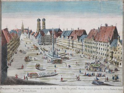 Peep-box kép München Marienplatz Z alkotó: Georg Balthasar Probst