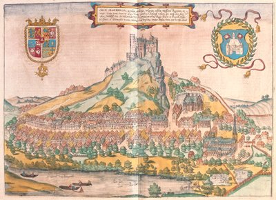 Keménykötés, Segeberg, Németország - Georg Braun "Civitates Orbis Terrarum" című művében, Köln 1617. alkotó: Georg Braun
