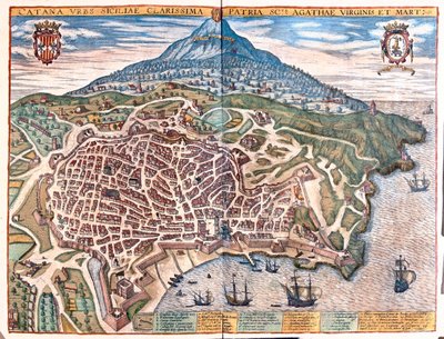 Palmanova, Olaszország - Georg Braun "Civitates Orbis Terrarum" című művében, Köln 1617. alkotó: Georg Braun