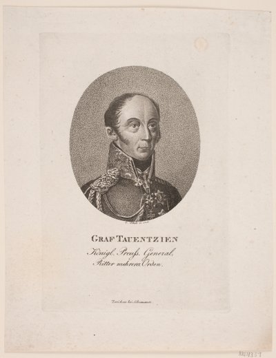 Tauentzien sírja alkotó: Georg Christian Schule
