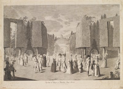 Friederichsberg Hauge bejáratánál készült kilátás 1786-ban alkotó: Georg Christian Schule