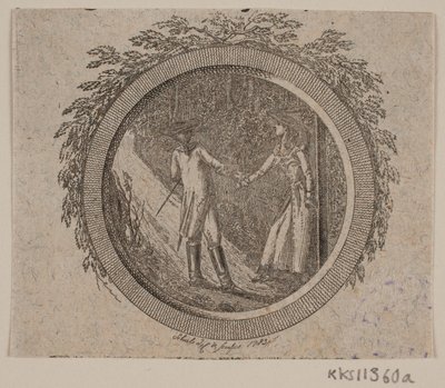 Címmatrica S. Richardson számára: "Miss Clarissa Harlowe története", második rész alkotó: Georg Christian Schule