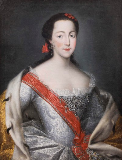 II. Katalin császárné portréja 1729-1796, 1750-es évek. alkotó: Georg Christoph Grooth