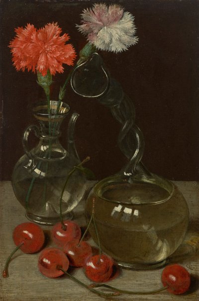 Stil-life kuttrolf és cseresznye alkotó: Georg Flegel