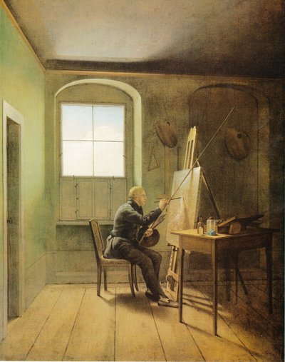 Német: Caspar David Friedrich műtermében Caspar David Friedrich műtermében (1811) alkotó: Georg Friedrich Kersting