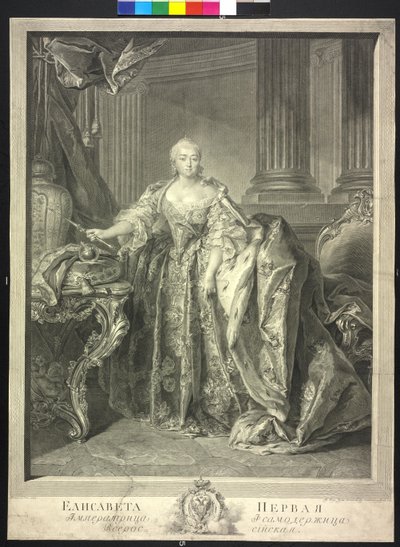 Elisabeth Petrowna orosz cárnő alkotó: Georg Friedrich Schmidt