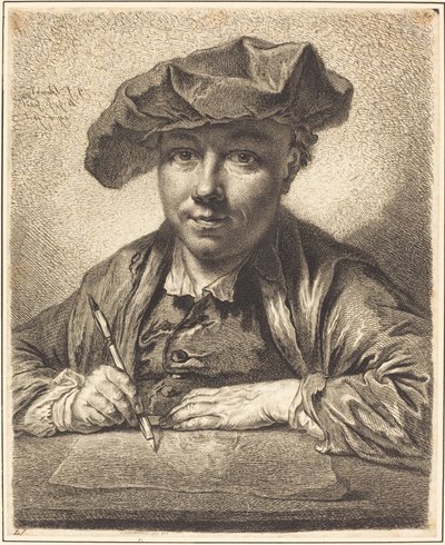Önarckép, Rajz alkotó: Georg Friedrich Schmidt