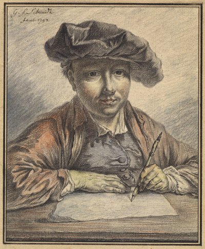 Önarckép vázlatkészítés alkotó: Georg Friedrich Schmidt