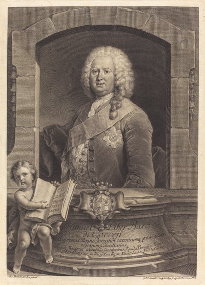 Samuel Liber Baro de Cocceji alkotó: Georg Friedrich Schmidt after Jean Pesne