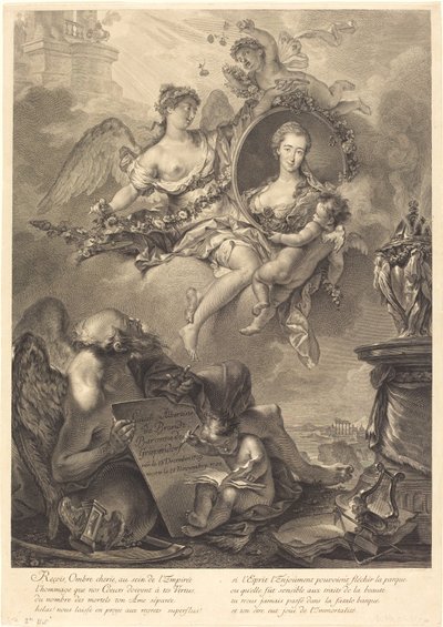 Louise Albertine de Brandt, Grapendorf bárónő alkotó: Georg Friedrich Schmidt, after Pierre Le Sueur