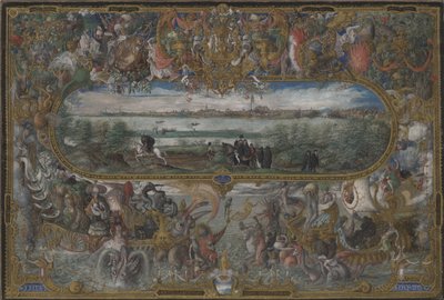 Sevilla látképe, 1573 alkotó: Georg Hoefnagel