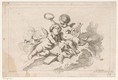 Poëzie La Poesie (cím a tárgyon) Livre des Arts (sorozat címe) alkotó: Georg Leopold Hertel