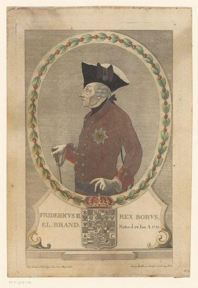 Nagy Frigyes portréja alkotó: Georg Mathäus Probst