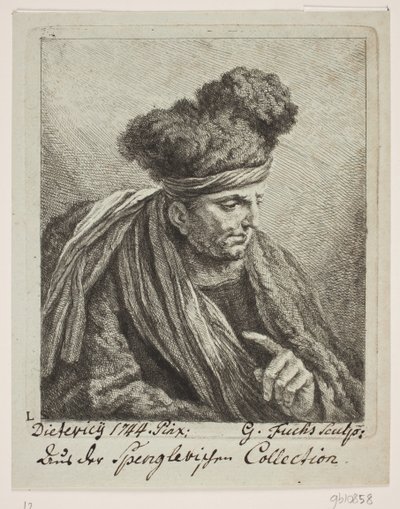 Egy turbános férfi alkotó: Georg Mathias Fuchs
