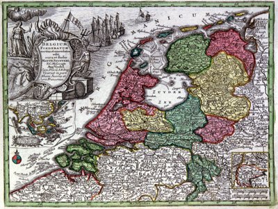 Map of Holland alkotó: Georg Matthäus Seutter