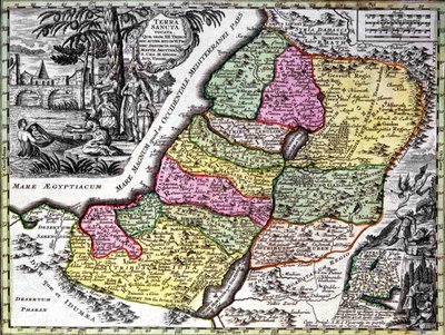 A Szentföld (Palesztina) alkotó: Georg Matthäus Seutter