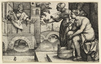 Dávid Betsabét figyeli alkotó: Georg Pencz