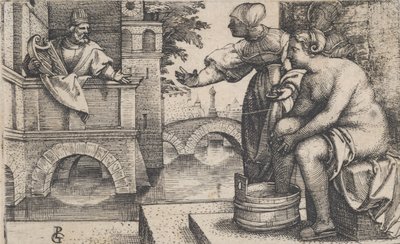 Dávid és Betsabé. alkotó: Georg Pencz