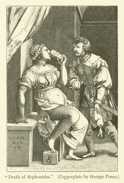 Sophonisba halála alkotó: Georg Pencz