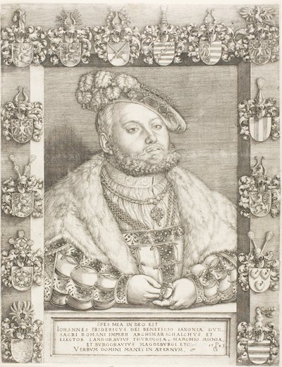 Nagyképű Szász Frigyes választófejedelem alkotó: Georg Pencz
