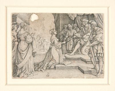 Eszter Ahasvérus előtt alkotó: Georg Pencz