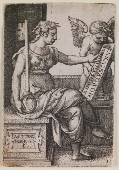 Grammatica, a „The Liberal Arts” sorozatból alkotó: Georg Pencz